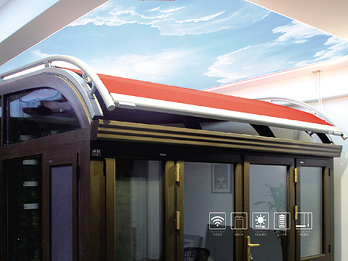 欧式弧形电动天幕遮阳篷