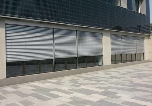 户外铝合金百叶帘-沈阳中德节能中心